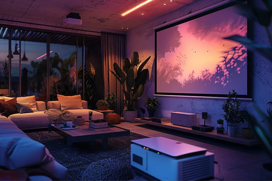 projector in apartment